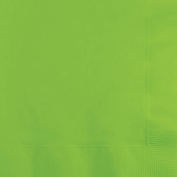 240 Count Bulk Pack Fresh Lime Green Value Friendly Beverage Napkins