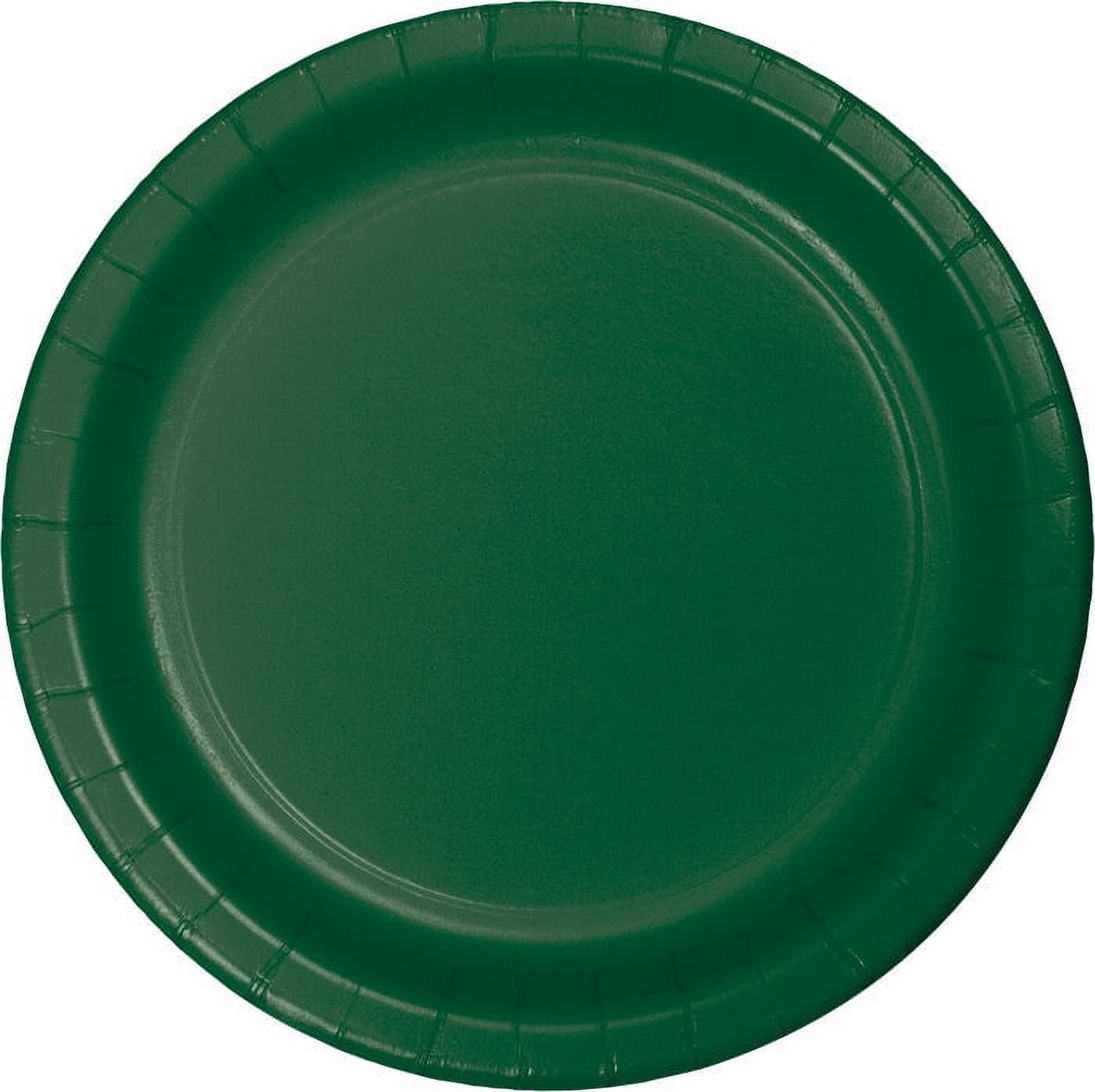 240/Case Bulk Hunter Green Sturdy Style Paper Banquet Plates 10.25 inch