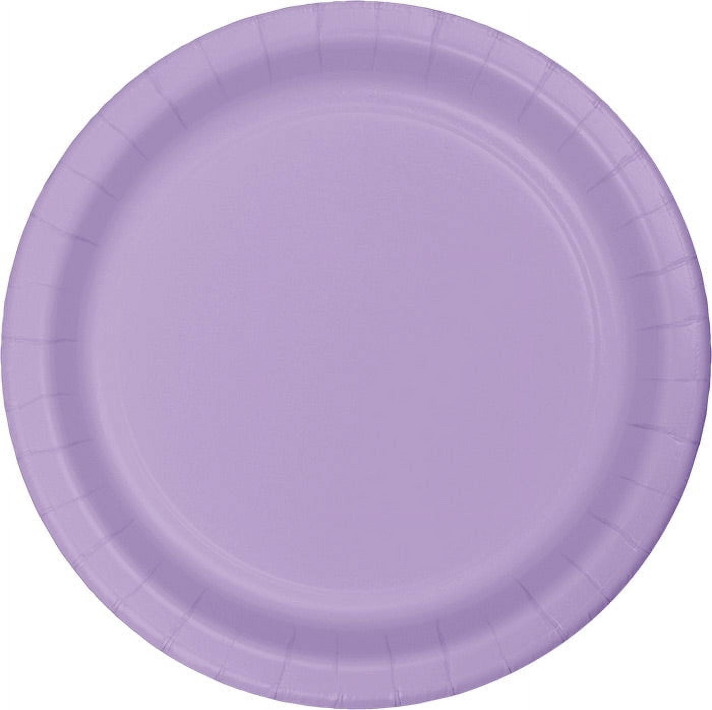 240 Count Bulk Pack Luscious Lavender Sturdy Style 8.75 inch Dinner Plates