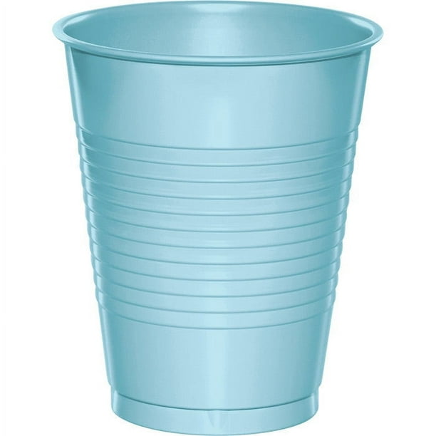 240 Count Bulk Pack Pastel Blue 16 oz Plastic Cups