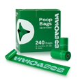 240 Count Dog Poop DHF10 Bags Rolls, 9" x 13" Dog Bags for Poop, 100