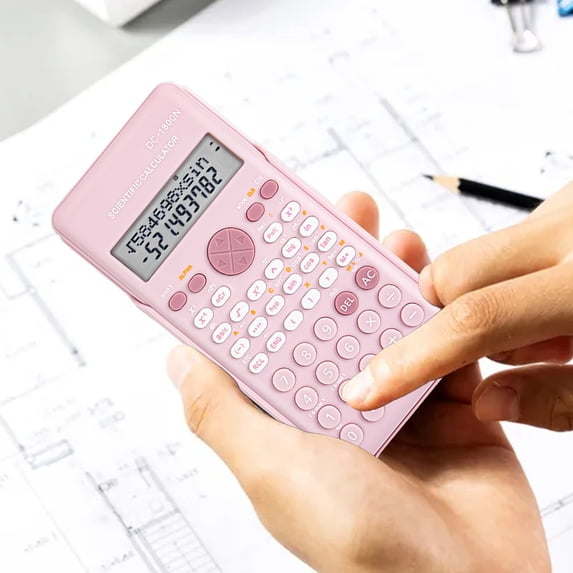 240 Functions Scientific Calculator 2 Line 10+2 Digits Desktop Math Calculator With Large Display for Teens Home Office College Class Learning Business Finance