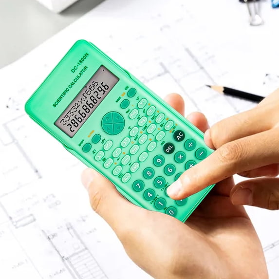 240 Functions Scientific Calculator 2 Line 10+2 Digits Desktop Math Calculator With Large Display for Teens Home Office College Class Learning Business Finance
