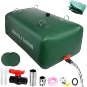 Budiwati 240 L/63.4 Gallon Water Storage Bladder, Foldable Portable, Large Capacity Water Bag Container for Camping, Truck, RV, Emergency, Outdoor