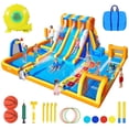 thumbnail image 1 of 240" Large Inflatable Water Slide with Blower, Neche Blow Up Pool for Kids Outdoor Play, Backyard Slip and Slide, 1 of 10