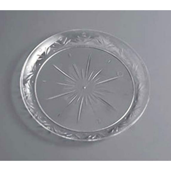 "240 PACK - 6"" Clear Round Appetizer Dessert Party Disposable Plastic Plates"