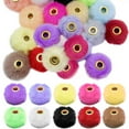 thumbnail image 1 of 240 PCS Colorful Pom Poms for Crafts, 20 mm Mixed Color Soft Fluffy Ball Beads with Copper Hole, DIY Beads for Jewelry Making, Keychains, Crafts, Accessories, Creative Presents, 1 of 5