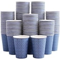 thumbnail image 1 of 240 Pack 12 oz Disposable Paper Cups, Hot/Cold Beverage Paper Drinking Cups, Navy Floral Paper Coffee Cups 12 oz for Home-use, Office, Restaurant and Events, 1 of 6