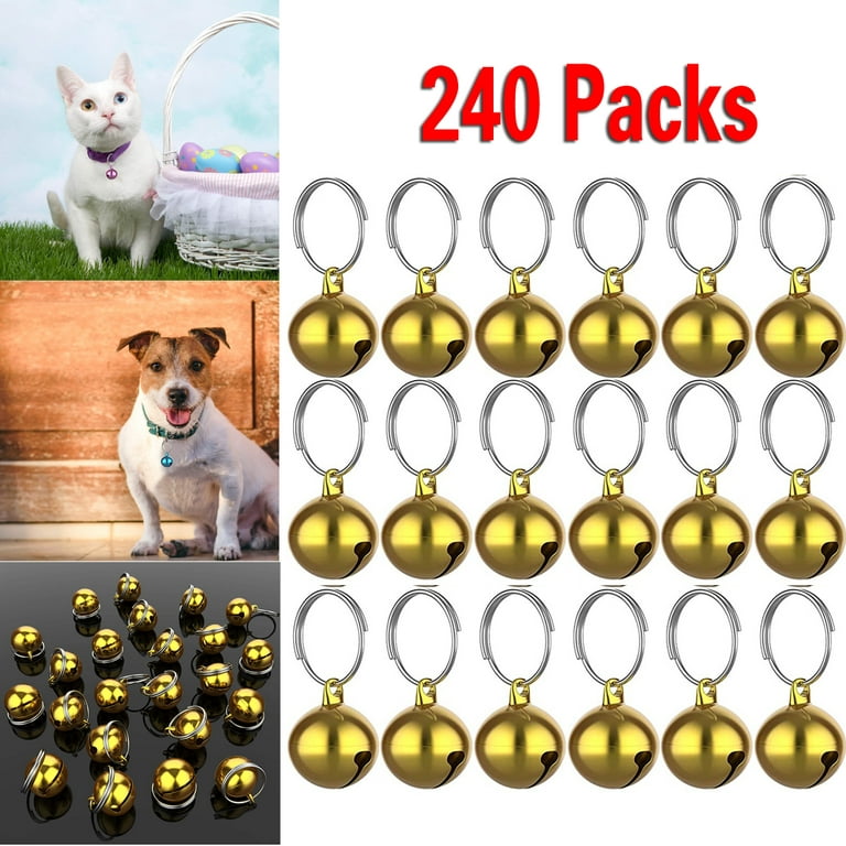 240 Pack Cat Bells for Cat Dog Collar Strong Pendant Pet Cat Dog  Accessories Pendants for dog and cat collars, home decorations, festival  decorations
