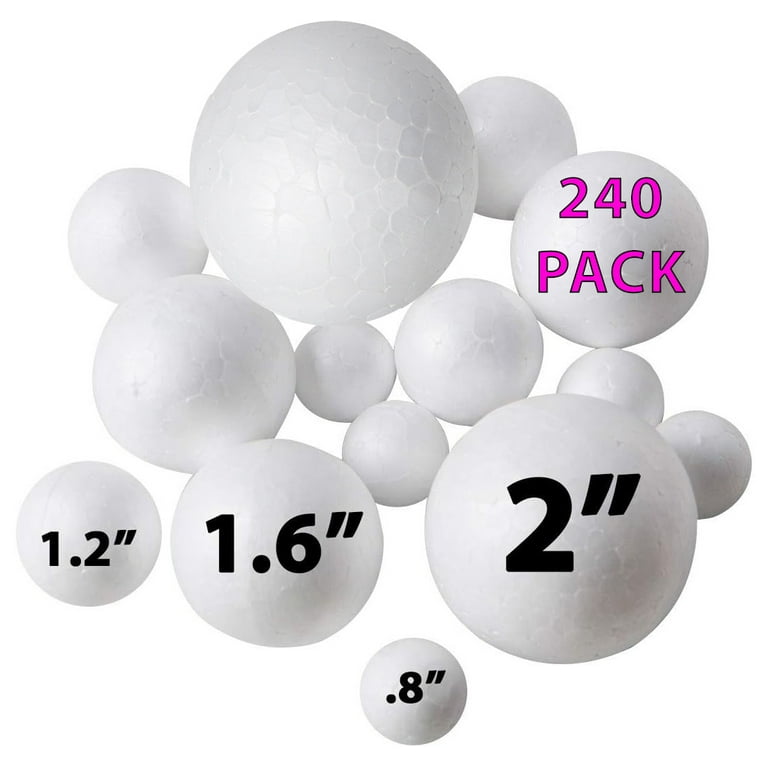 240 Pack Foam Balls -Craft Foam Balls -Foam Craft Balls -Foam