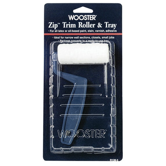 240-Pack of 3” Wooster R138 Zip Trim Mini-Roller And Tray Kit