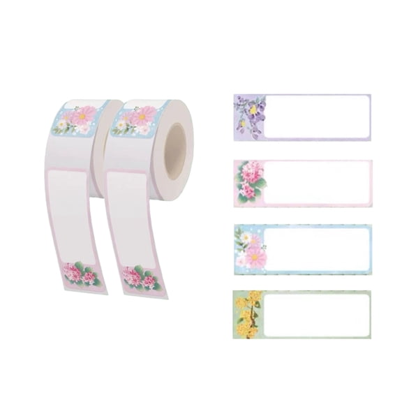 240 Pcs Ltytech Color Label Tape Compatible for Phomemo D30/Q30/D35 – 14mm x 40mm (0.55"x1.57") Thermal Self-Adhesive Sticker Rolls, 2 Rolls, Compatible with Non-RFID Printers