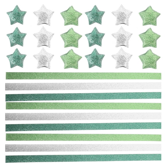 240pcs Green Origami Paper for Crafts DIY Projects Thick Glittery Paper Ideal for Kids and Adults