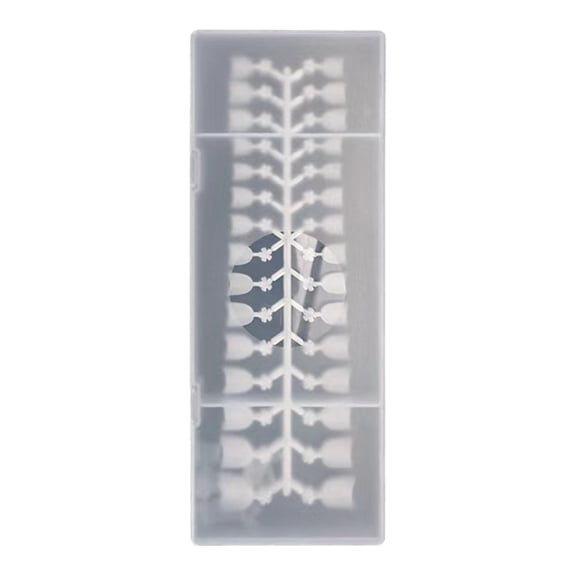 240 Pcs Oval Short False Art Tips Set Half Cover French Resin Fake Tips Finger Stickers Extension Tips