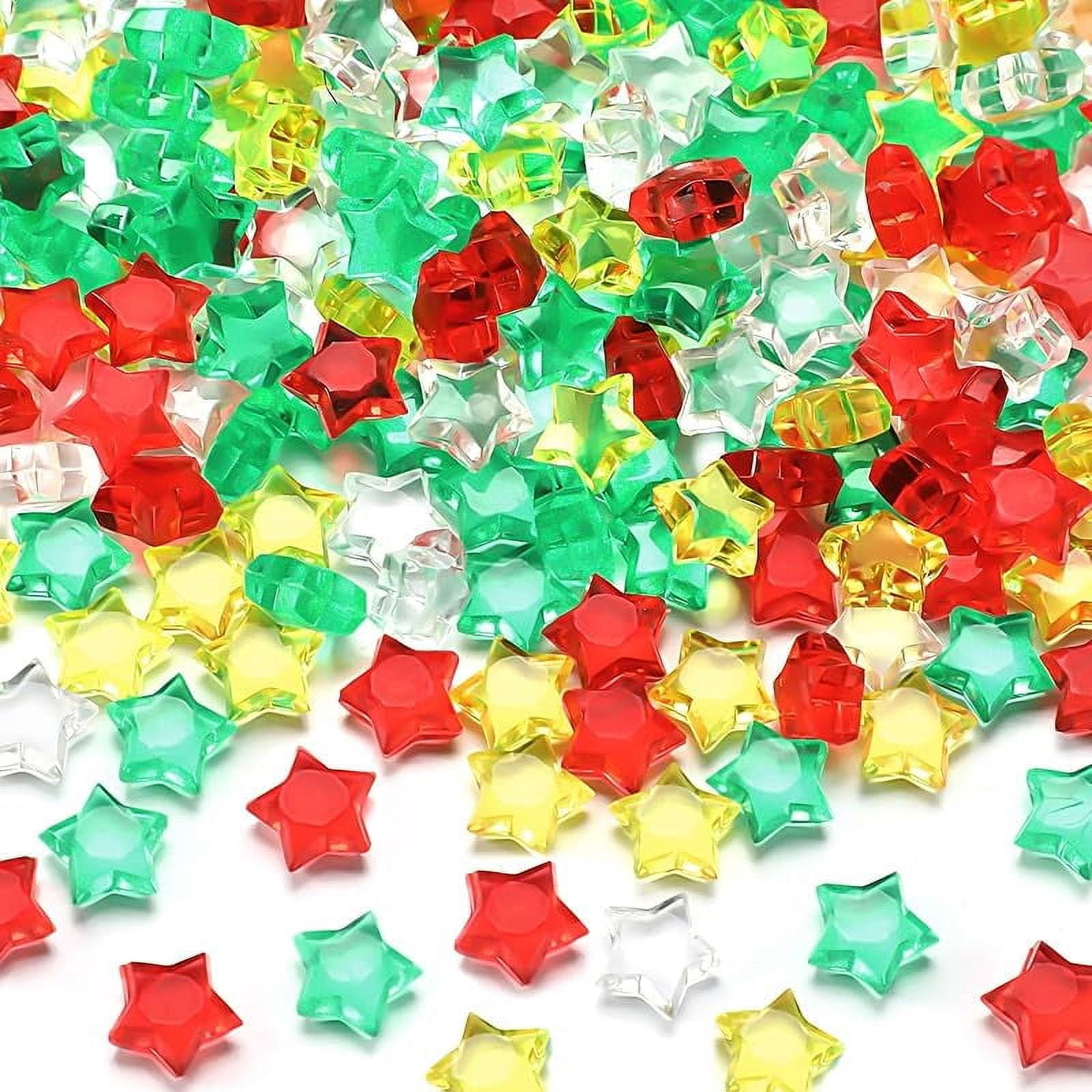 240 Pcs Patriotic Vase Filler Ice Rocks Acrylic 4th of July Star ...