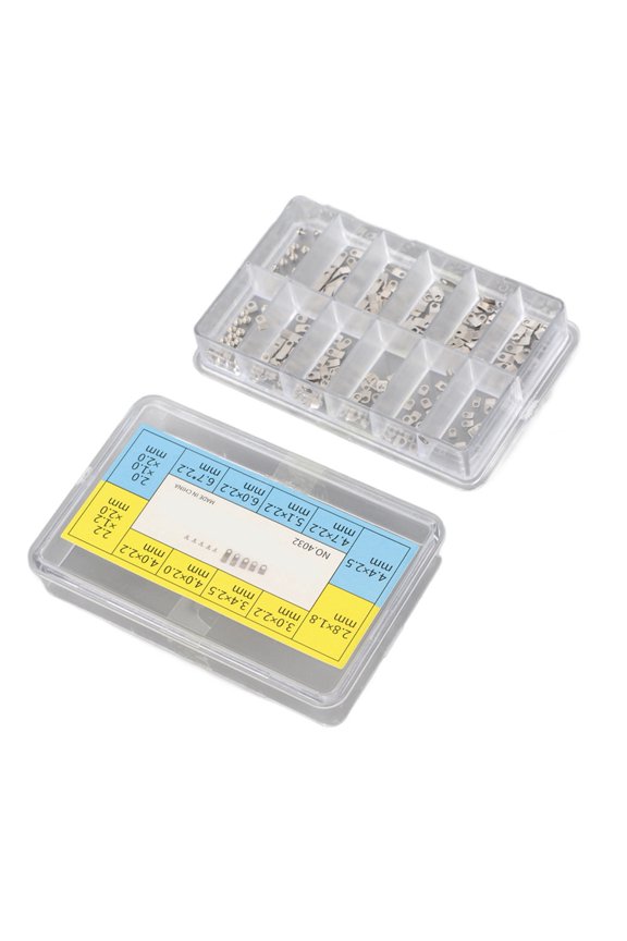 240 Pcs Watch Casing Clamp Adapter Movement Securing Screw Washer Set Compatible with ETA 2824 2836 2846 Repair Tools Parts