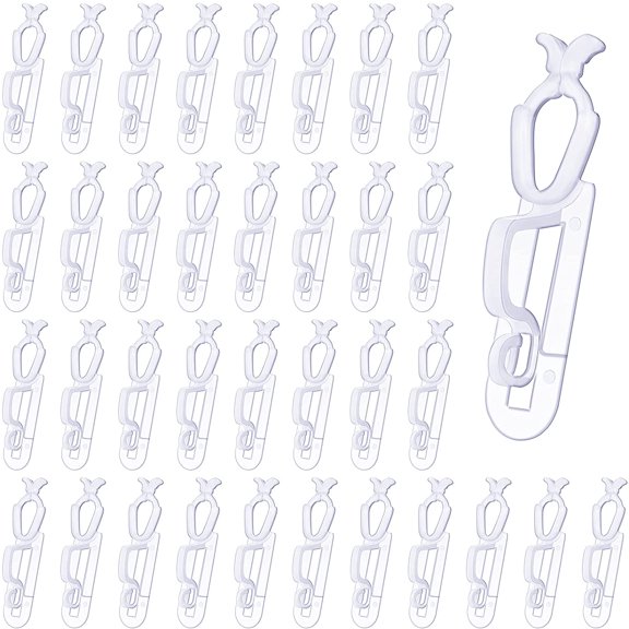 240 Pieces Christmas Light Clips, Gutter Clip All-Purpose Gutter Hooks Compatible with C9, C7, C6 and LED Mini Lights for Outdoor String Light
