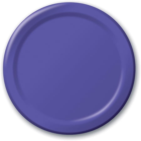 240 Plates 10.25" Paper Dinner Lunch Plates Wax Coated - Purple