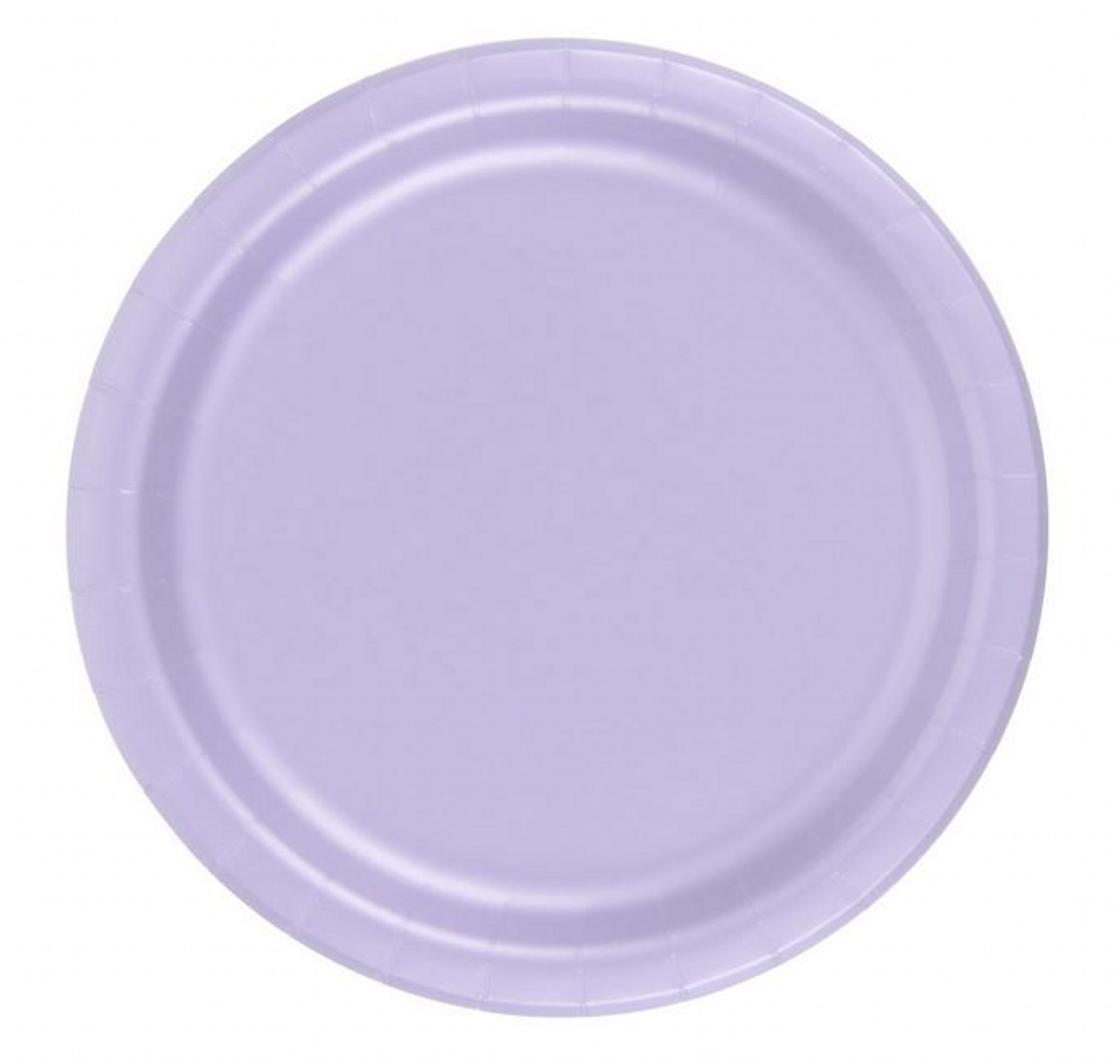 240 Plates 9" Paper Dinner Lunch Plates Wax Coated - Lavender