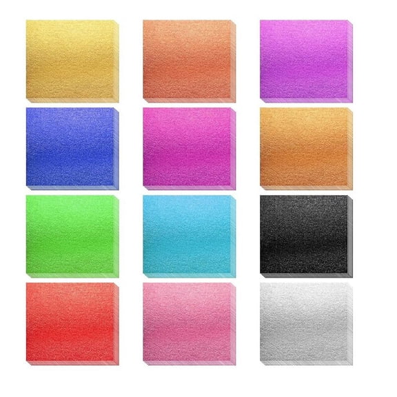 240 Sheets 12 Colors Gold Sheets Gold Foil Imitation Gold Paper Gold Foil Sheets for Painting Nails