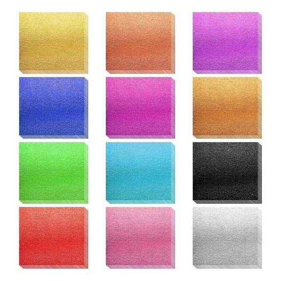 240 Sheets GoldLeaf Sheets 12 Colors Gold FoilLeaf Multi-Color Imitation GoldLeaf Paper for Art Decoration, Painting