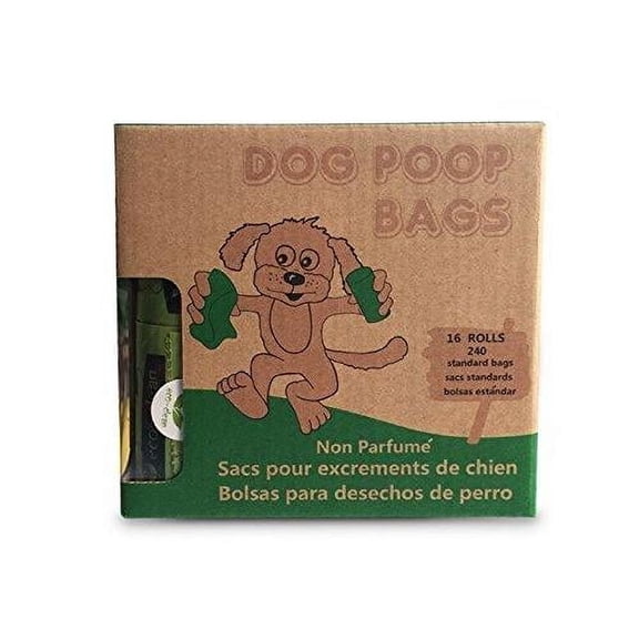 240 Strong Leak-Proof Dog Poop Bags, 9x13 Rolls, Pet Poopbags Easy-Tear