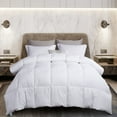 thumbnail image 1 of 240 Thread Count White Goose Feather and Down Comforter, 1 of 4
