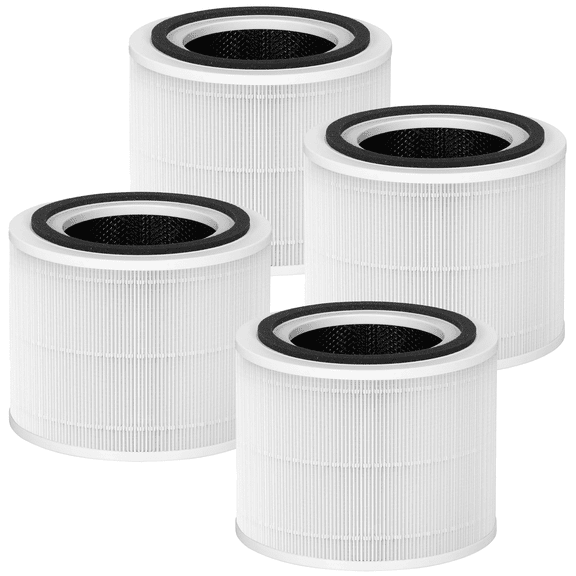 240 True HEPA Replacement Filter 14 for Puroair 240 Air Purifier,3-in-1 High-Efficiency HP-14 with Activated Carbon Filter,4 pack,White