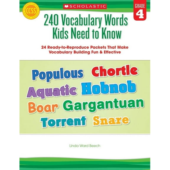 240 Vocabulary Words Kids Need to Know 240 Vocabulary Words Kids Need to Know: Grade 4, (Paperback)