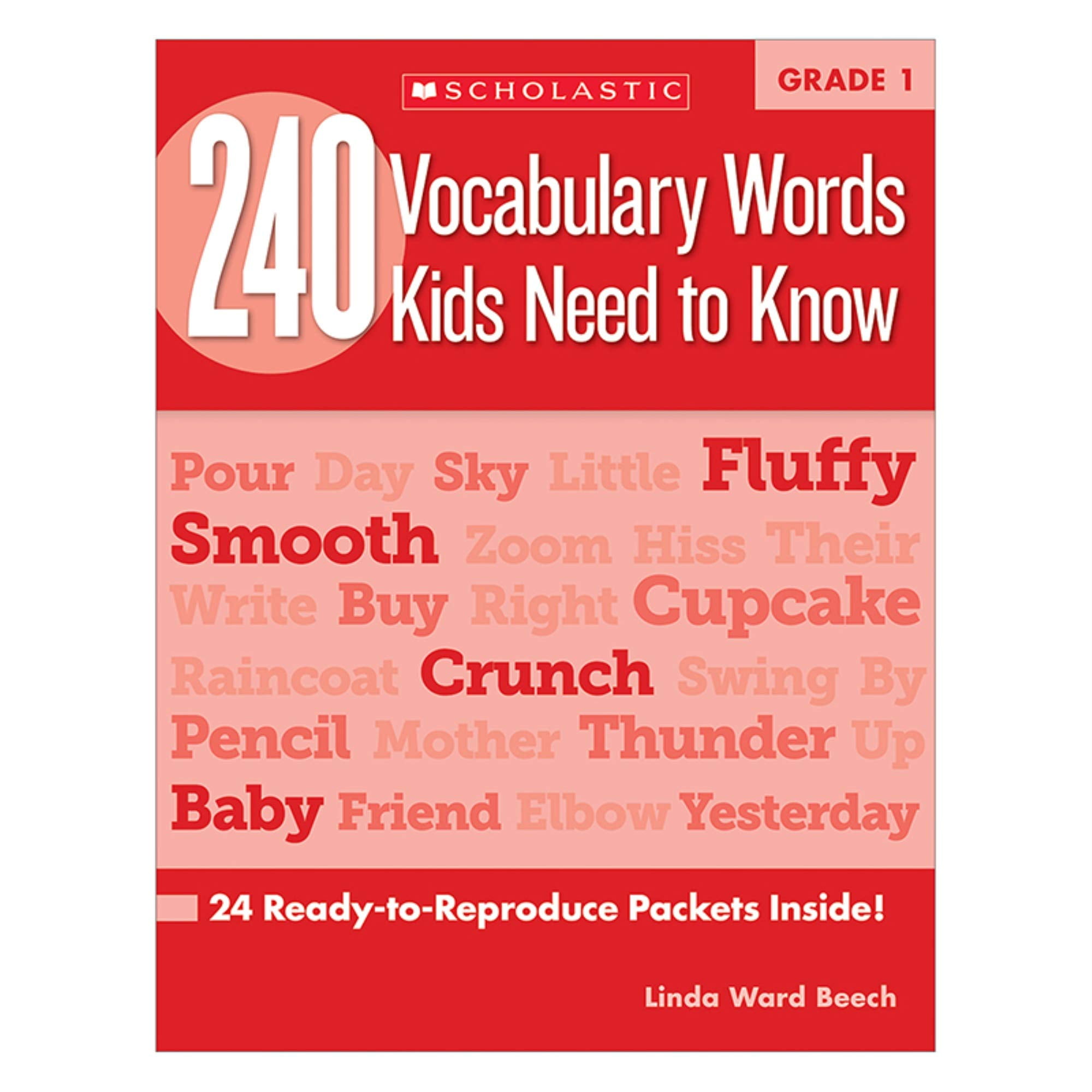 240 Vocabulary Words Kids Need to Know: Grade 1: 24 Ready-To-Reproduce  Packets Inside! (Paperback) 