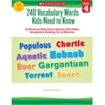 thumbnail image 1 of Pre-Owned 240 Vocabulary Words Kids Need to Know: Grade 4 (Paperback) 0545468647 9780545468640, 1 of 2
