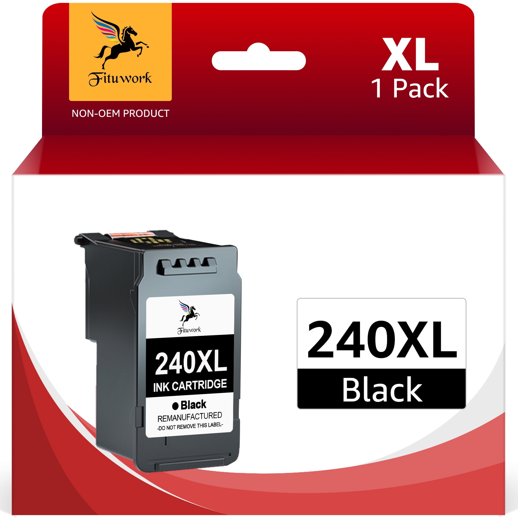 240 XL Black Ink Cartridge Replacement for Canon PG 240XL Black Ink for Pixma MG3620 TS5120 MG2120 MG3520 MX452 MX512 MX532 MX472 (1 Pack)