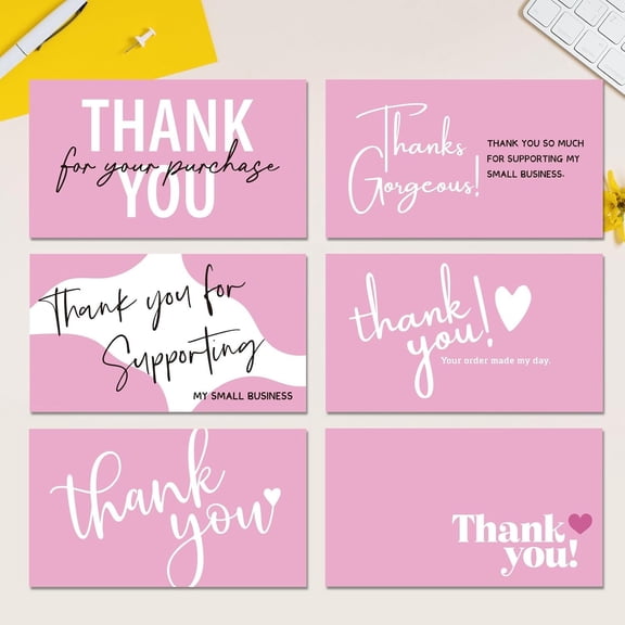 240 count Thank You Cards for Small Business 2x3.5In Customer Appreciation Note Card Your Order Made My Day Card Have for Boutique Retail Local Store Package Insert