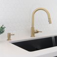 thumbnail image 1 of Stylish Ht 4" & 240 ml Brushed Gold Soap Dispenser for Kitchen Sink S-01G, 1 of 12