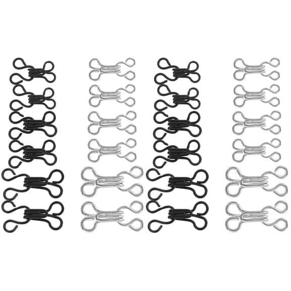 240 Pcs Button Hooks and Eyes Closure Buckle Sewing Kit for Handcrafts, Sewing Tools and Accessories