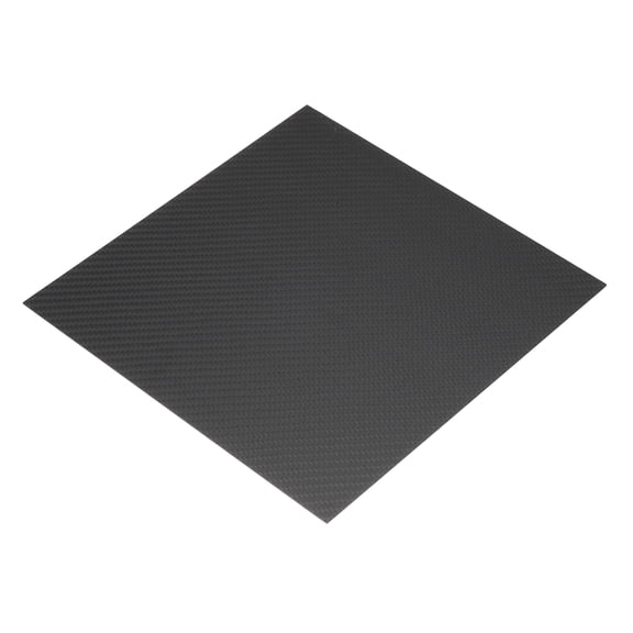 240 x 240 x 0.5mm Carbon Fiber Board Plate Matte Twill Weave Panel Sheets Flexible for RC Aircraft, Model Car