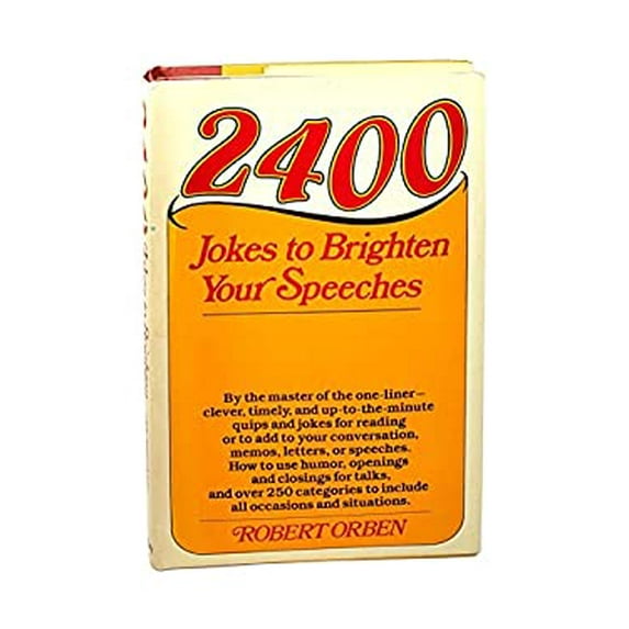 Pre-Owned 2400 Jokes to Brighten Your Speeches (Hardcover) 0385172303 9780385172301