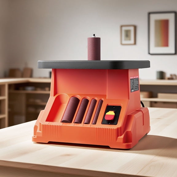 2400 RPM with 6 Sleeves (1/2" to 3" Included), 5/8" Oscillation Stroke, Extra-Wide 15.4" x 16.3" Work Surface  Perfect for Smoothing Curves, Edges, Furniture Refinishing, and Detailed Craft Sanding