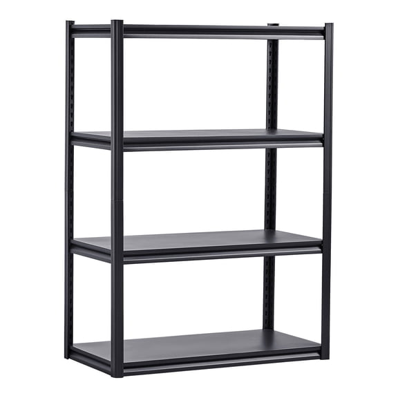 2400 lbs Capacity 4 Tier Adjustable Metal Storage Shelves 20D x 40W x 57H Garage Utility Rack for Kitchen Warehouse Basement Black