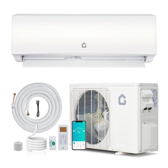 24000 BTU Mini Split AC/Heating System, 21 SEER2 208/230V WIFI Enabled Energy Efficient Mini Split Air Conditioner,Wall-Mounted Split AC Unit,Cools Up to 1500 Sq.Ft,Heat Pump & Installation Kit