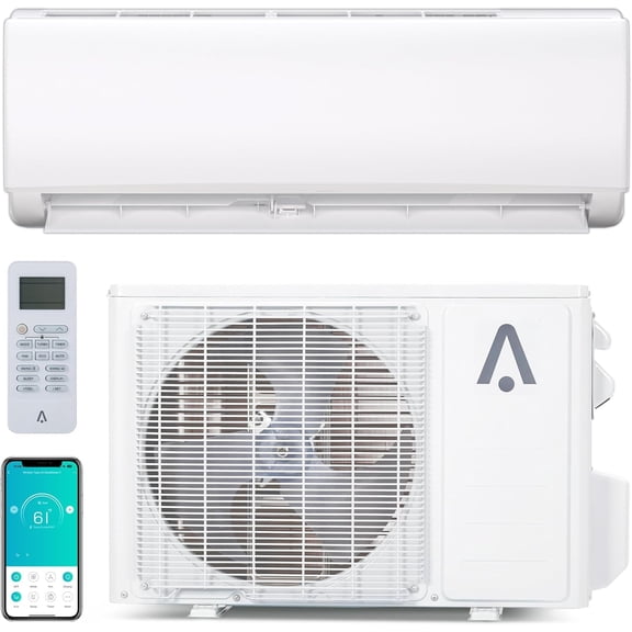 Mini Split Air Conditioner 24000 BTU 21 SEER2, Ductless Inverter Heat Pump with WiFi Smart Control for Large Rooms up to 1500 sq ft, 208-230V Eco-Friendly R32 Refrigerant for Home