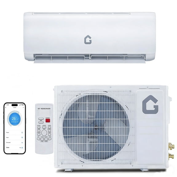 24000 BTU Mini Split Air Conditioner & Heat Pump, 21 SEER2 Inverter AC with WiFi, Quiet 41dB Operation, Installation Kit for Rooms up to 1500 Sq.Ft.