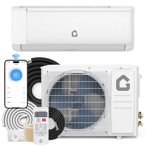 24000 BTU Mini Split Air Conditioner & Heater, 21 SEER2 Energy Saving 230V Ductless Split AC Unit with WiFi & Alexa Control, Easy Installation Kit