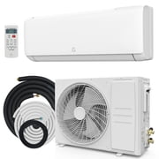 24000 Btu Mini Split AC Heating System, Wifi Enabled Mini Split Air Conditioner with 19 SEER2 Inverter, Heat Pump, 208-230V for Rooms Up to 1500 Sq. Ft, White