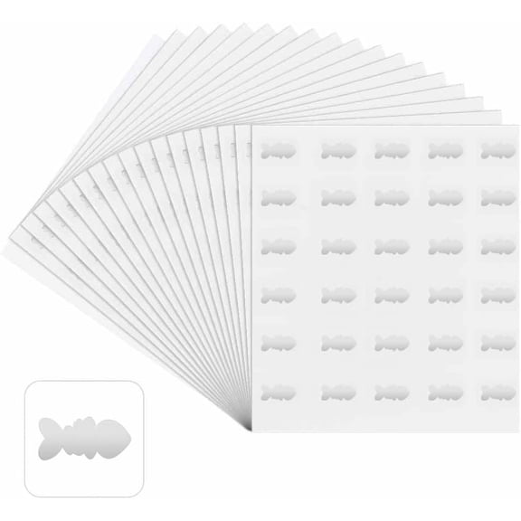 2400Pcs Silver Meal Stickers 0.5 inch Fishbone Meal Choice Stickers Menu Choices Stickers Silver Kitchen Sticker Meal Indicator Stickers