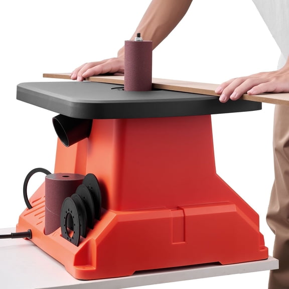 2400RPM, 6 Sanding Sleeves (1/2"-3"), 5/8" Stroke Length, Large 15.4" x 16.3" Worktable Ideal for Detailed Sanding, Furniture Making, Crafts, and Home DIY Woodworking Projects