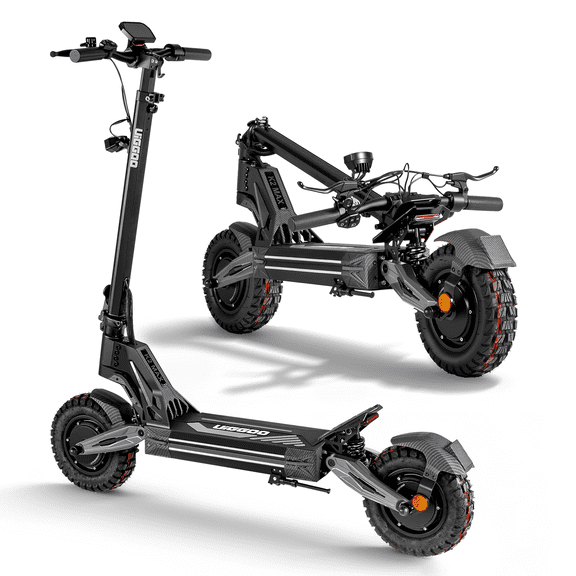 EOEOTWO Off-road Electric Scooter for Adults,4000W Dual Motors Top Speed 45MPH,60V 27AH Battery 42Miles Long Range,11" All-Terrain Tires Foldable Fast E-Scooter