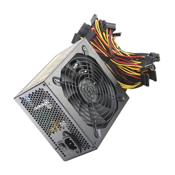 2400W Mining PC Power Supply Computer Mining GPU 4+4PIN Power Supply 180-264V For Gaming Servers Accessories