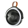 thumbnail image 1 of 2400mAh Rechargeable Camping Fan with Hook+Lantern Ceiling Fan for Bedroom, 1 of 20