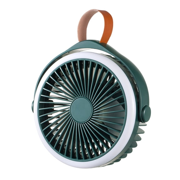2400mAh Rechargeable Camping Fan with Hook+Lantern Ceiling Fan for Bedroom